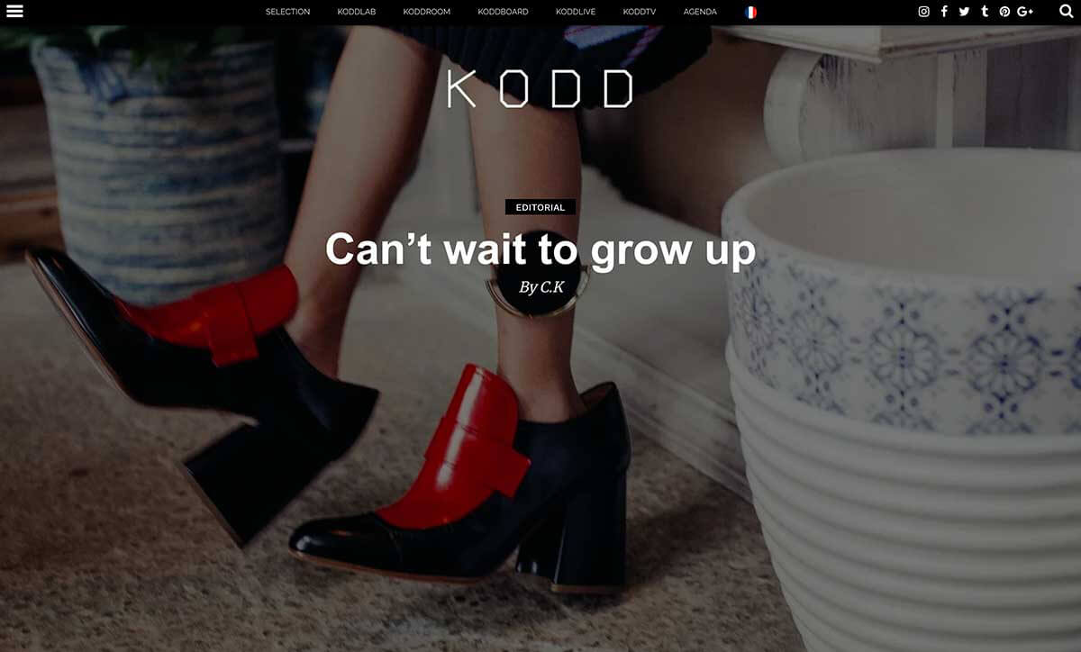 HOME Can’t wait to grow up（KODD Magazine)