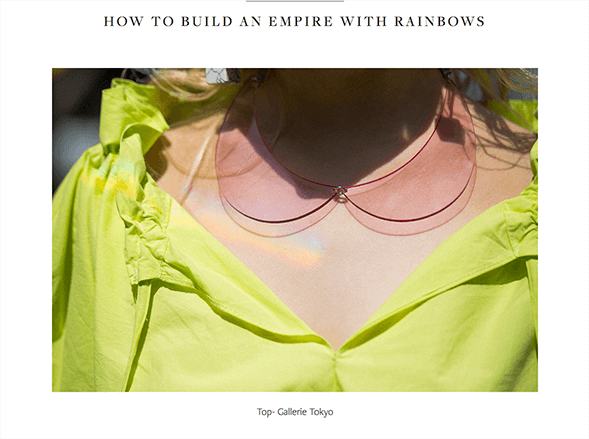 HOME How to Build an Empire with Rainbows(Blanc Magazine)